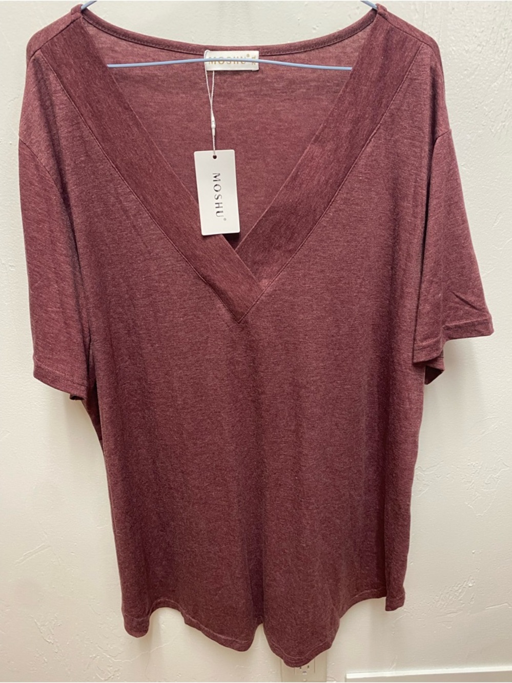 Moshu Women’s Short Sleeve Pull Over Top
